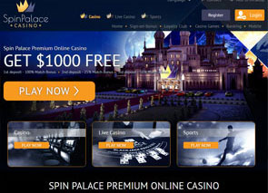 Spin Palace Casino Home